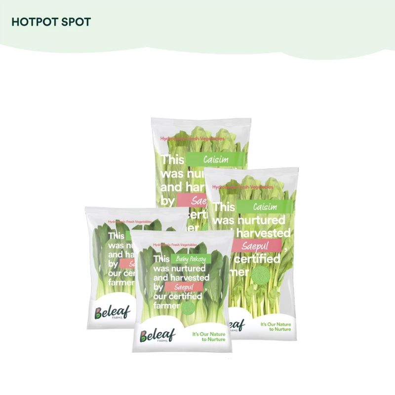 Beleaf Farms Hotpot Spot (2 Caisim, 2 Baby Pakcoy)