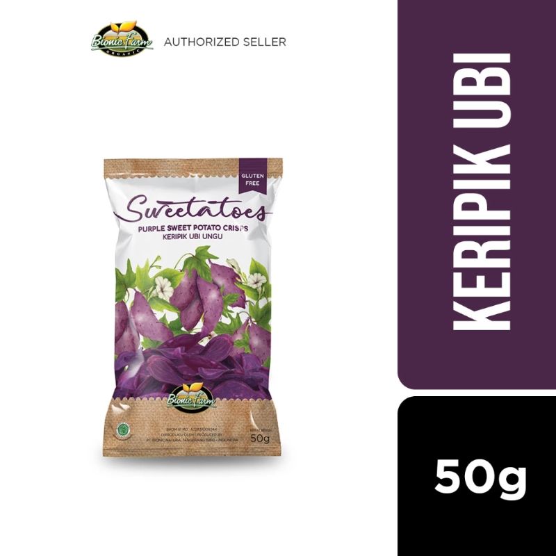 Bionic Farm Sweetatoes Keripik Ubi Ungu 50g