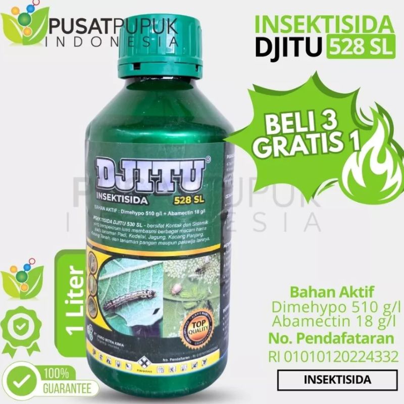 DJITU 528SL 1 Liter Insektisida Formula Baru Pengendali Hama Palawija