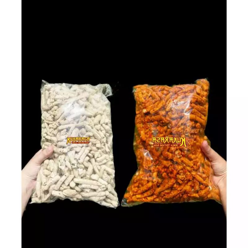 kukarasa snack - PAKET HEMAT 500gram basreng pedas + 0riginal 500 gram
