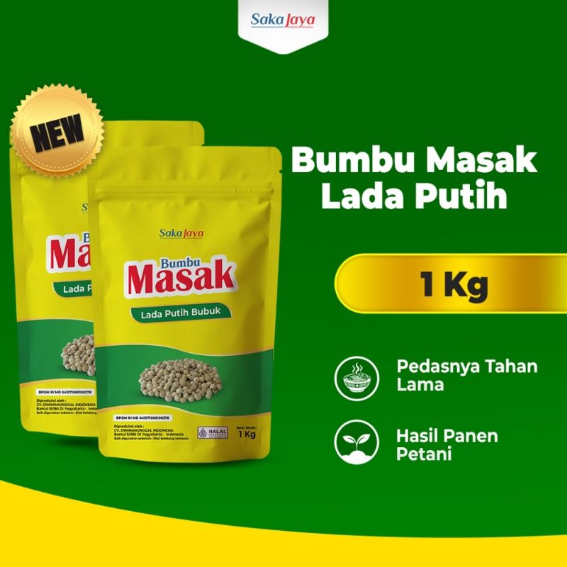 Lada Bubuk Putih Sakajaya Kemasan 1 Kg