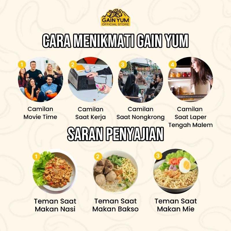Gain Yum - Kacang Koro Rasa Telur Kepiting BOX 18g X 18pcs