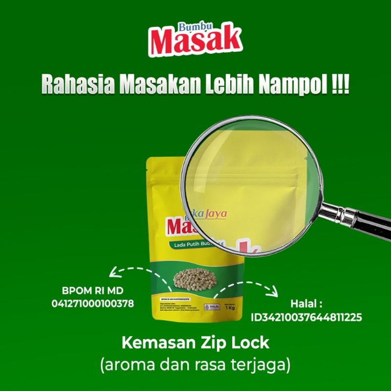 Lada Bubuk Putih Sakajaya Kemasan 1 Kg