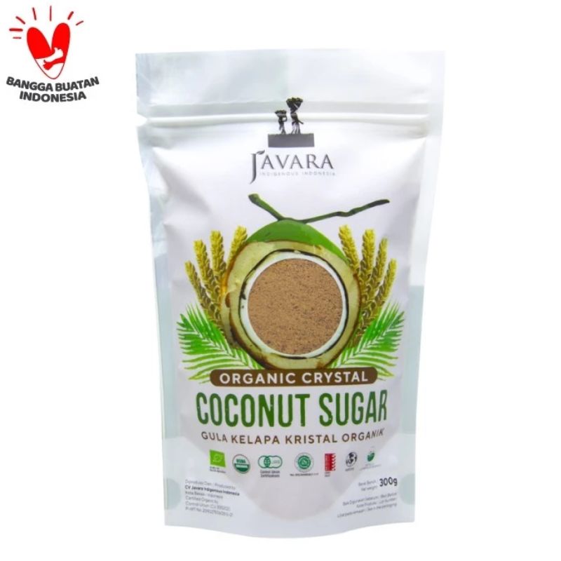 Javara - Gula Coconut Sugar Original - 300 gr pouch