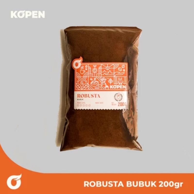 Kopi Robusta Bubuk 200gr | Kopi Hitam Bubuk Robusta Paling Murah