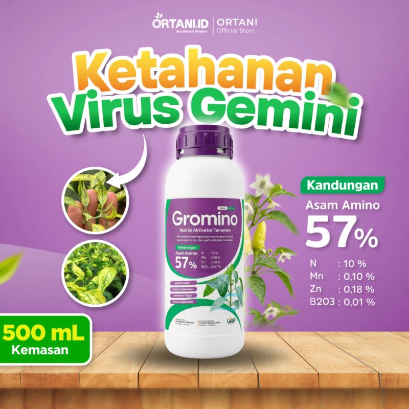 ORTANI - GROMINO ASAM AMINO ZAT AKTIVATOR TANAMAN Kemasan 500 ml