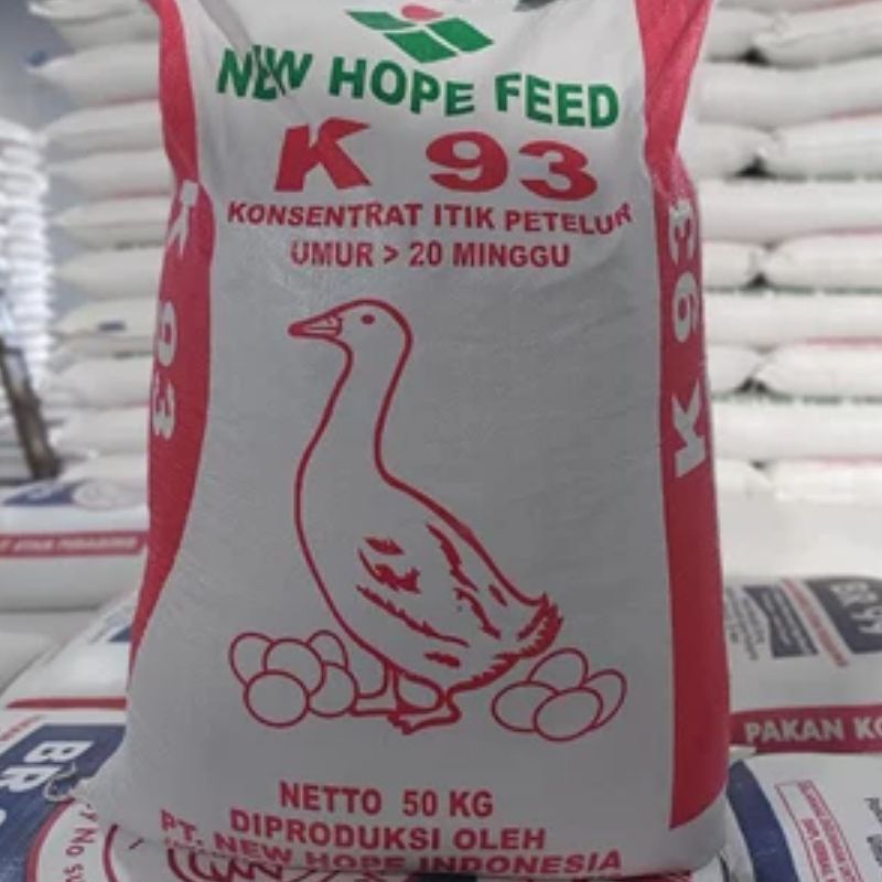 pakan itik NEW HOPE FEED K 93 KONSENTRAT ITIK PETELUR