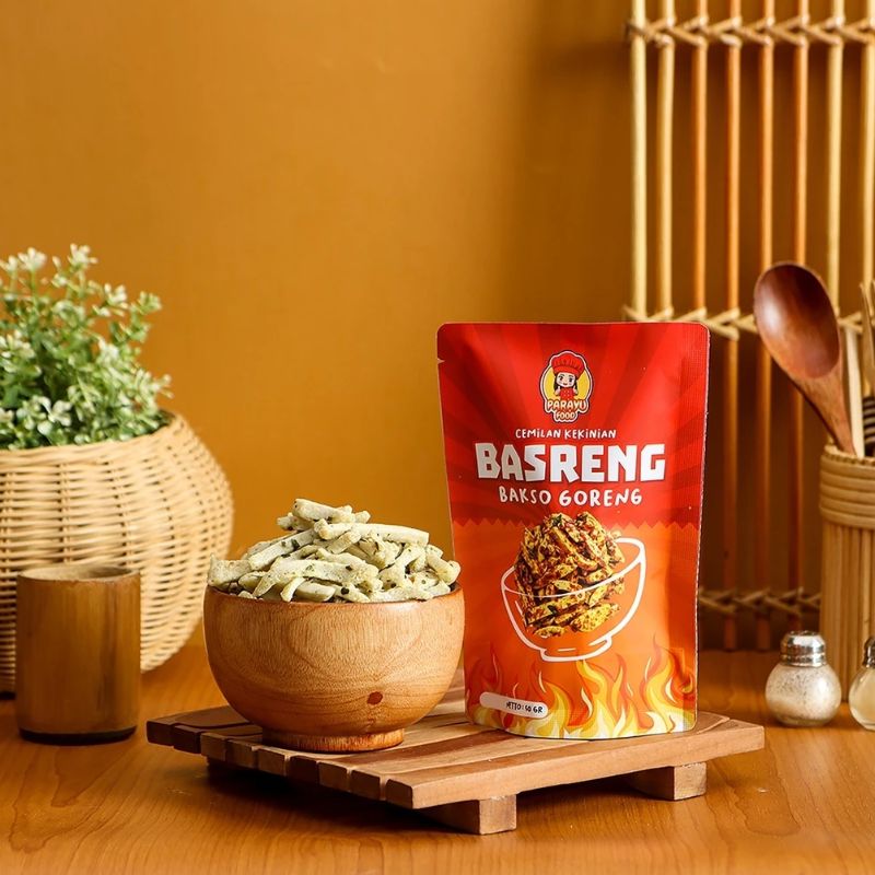 Parayu Food - Basreng Bakso Goreng Variant Rasa Kemasan 50 Gram
