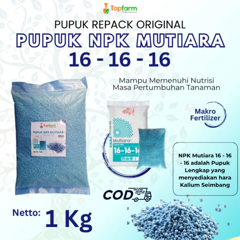 Pupuk Npk Mutiara 1 Kg 161616 / Pupuk Npk Penyubur Tanaman