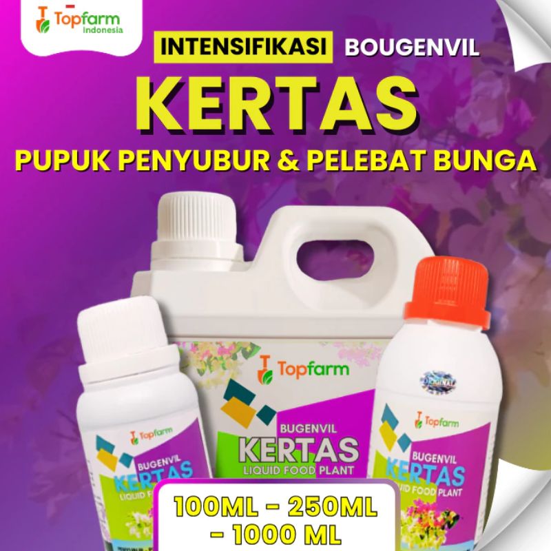 Pupuk Pelebat Bunga Kertas / Pupuk Kembang Kertas / Pupuk Penyubur Bunga Kertas / Pupuk Bunga Bugenvil 1LT