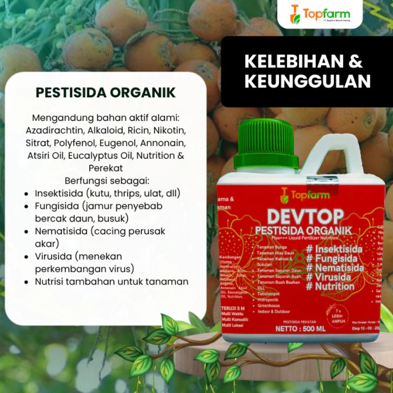 Pupuk & Pestisida Organik Tanaman Pinang 500ML
