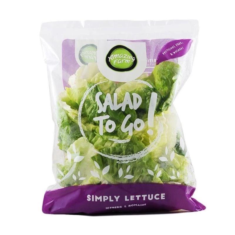 Salad To Go Simply Lettuce 150 gram Amazing Farm