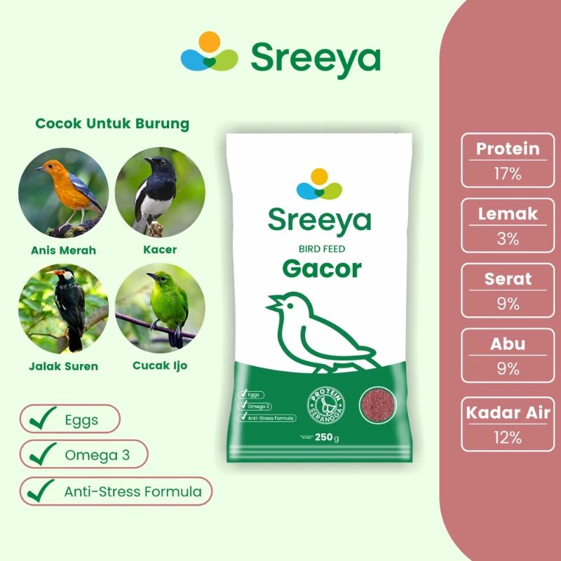 Sreeya Bird Feed & Seed Multi Variant 250 g