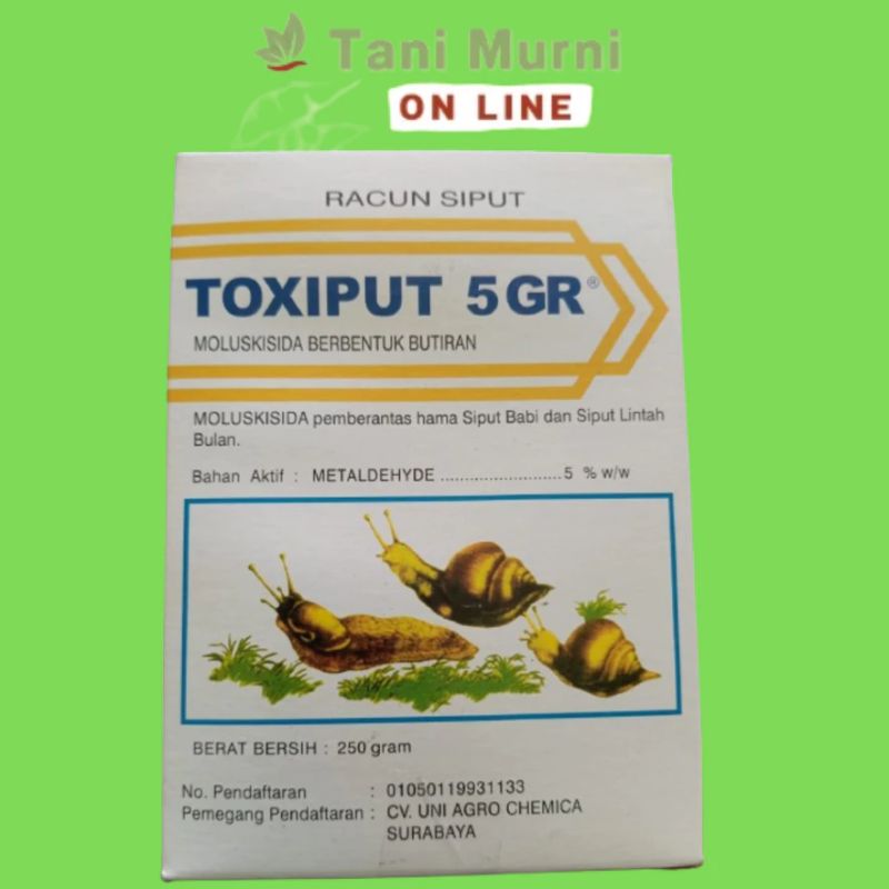 TOXIPUT 5 GR 250 GRAM Racun Siput Moluskisida