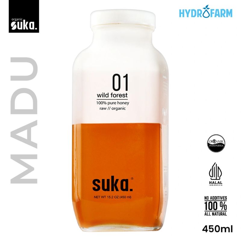 Wild Forest Honey / Madu Hutan Liar Asli Murni Organik (450ml) - SUKA