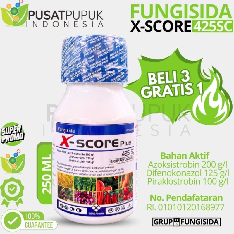 X-SCORE 425SC Fungisida Sistemik 250ML Atasi Karat Daun Busuk Batang
